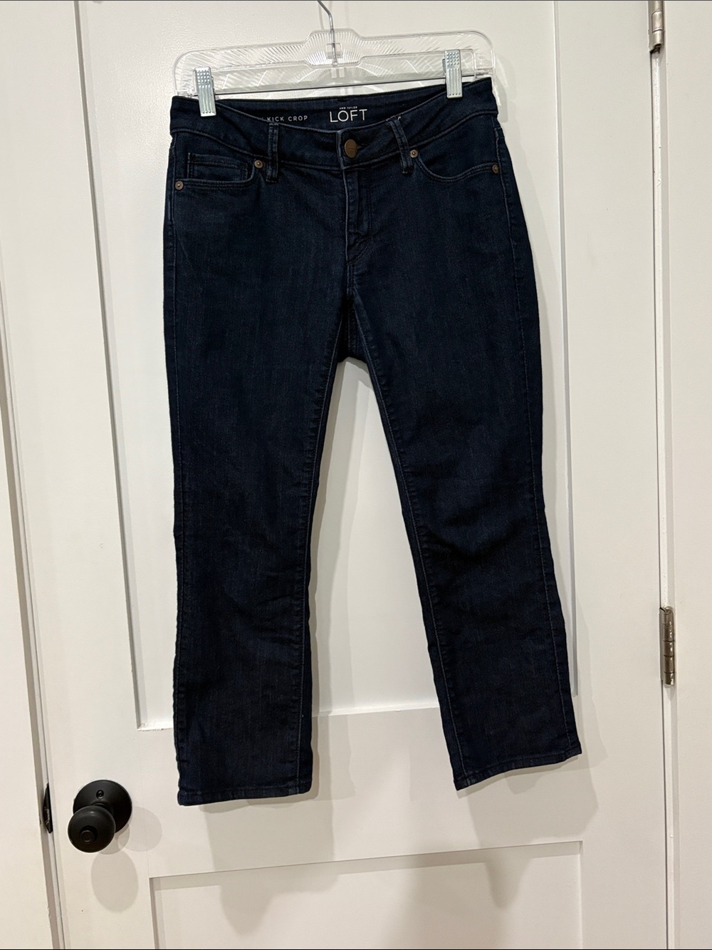 LOFT Curvy Kick Cropped Jeans